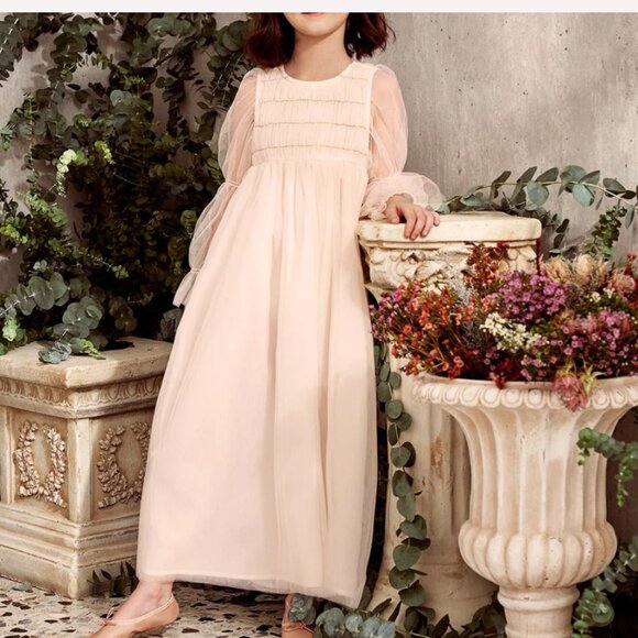 Nellystella Isabella Dress Orchid Ice Size 16 Smocked Embroidered New - Picture 1 of 8